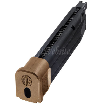 Chargeur CO2 VFC 25 coups pour pistolets SIG AIR P320 M17 série GBB, couleur beige