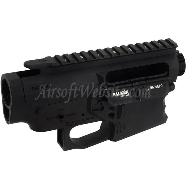 APS Falkor Defense Complete Receiver Set For APS V2 Gearbox M4 M16 Series GBB Rifles Airsoft Black