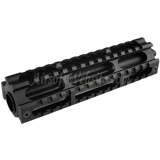 Système de garde-mains à rails CYMA 6,75 pouces 168 mm en aluminium à 3 côtés 20 mm pour fusils AEG G&amp;P Echo1 CYMA série RPK Airsoft noir