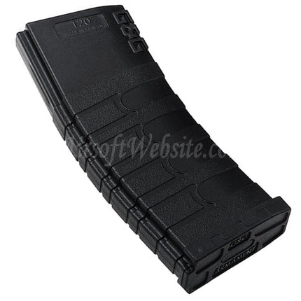 G&G 120rd Polymer Mid-Cap Magazine For M4 M16 Series AEG Rifles Airsoft Black