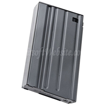 Chargeur G&amp;G 100 coups en métal à capuchon moyen pour fusils AEG G&amp;G G2H TR16 MBR série 308, gris airsoft