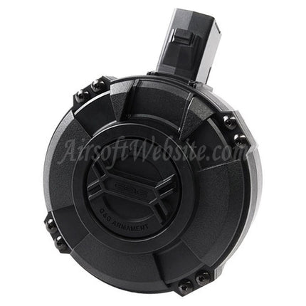 G&G 1730rd Polymer Manual Winding Drum Magazine For G&G PRK9 Series AEG Rifles Airsoft Black