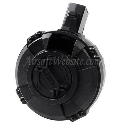 G&G 1730rd Polymer Manual Winding Drum Magazine For G&G PRK9 Series AEG Rifles Airsoft Black