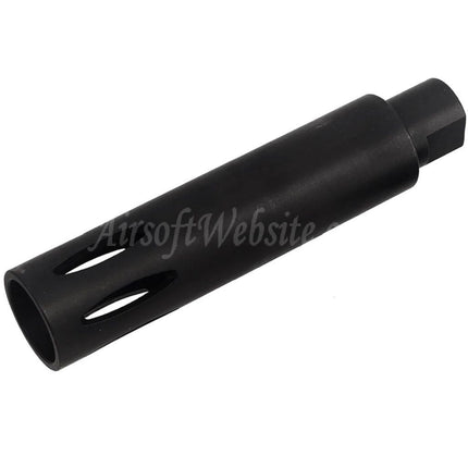 Cache-flamme CYMA 113 mm XM177 E1 pour fusils à canon fileté antihoraire -14 mm CCW, noir