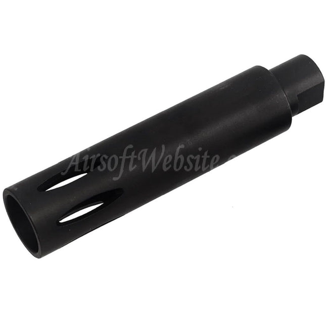 CYMA 113mm XM177 E1 Style Flash Hider For -14mm CCW Counter-Clockwise Thread Barrel Rifles Airsoft Black
