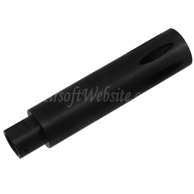 CYMA 113mm XM177 E1 Style Flash Hider For -14mm CCW Counter-Clockwise Thread Barrel Rifles Airsoft Black