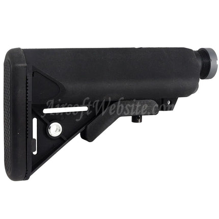 Crosse D-Boys 6 positions style LMT Special Force Crane avec tube pour fusils AEG Tokyo Marui série M4, noir