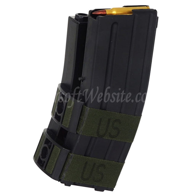 BATTLEAXE 800rd Electric Dual Magazine with Dummy Bullet For M4 M16 Series AEG Rifles Airsoft