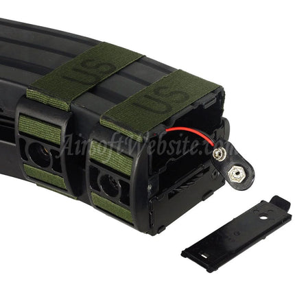 BATTLEAXE 800rd Electric Dual Magazine with Dummy Bullet For M4 M16 Series AEG Rifles Airsoft