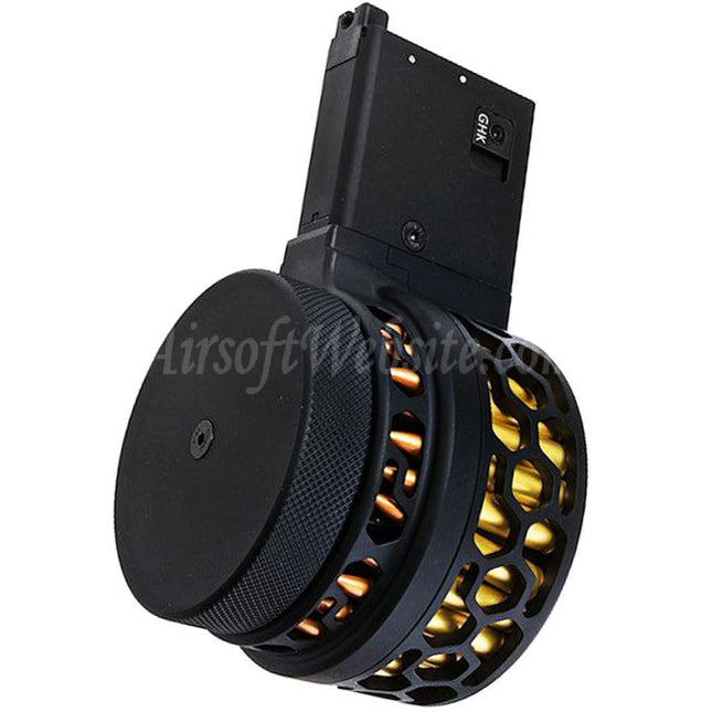 DYTAC XMAG 100rd Green Gas Drum Magazine For GHK AR M4 Series GBB Rifles Airsoft