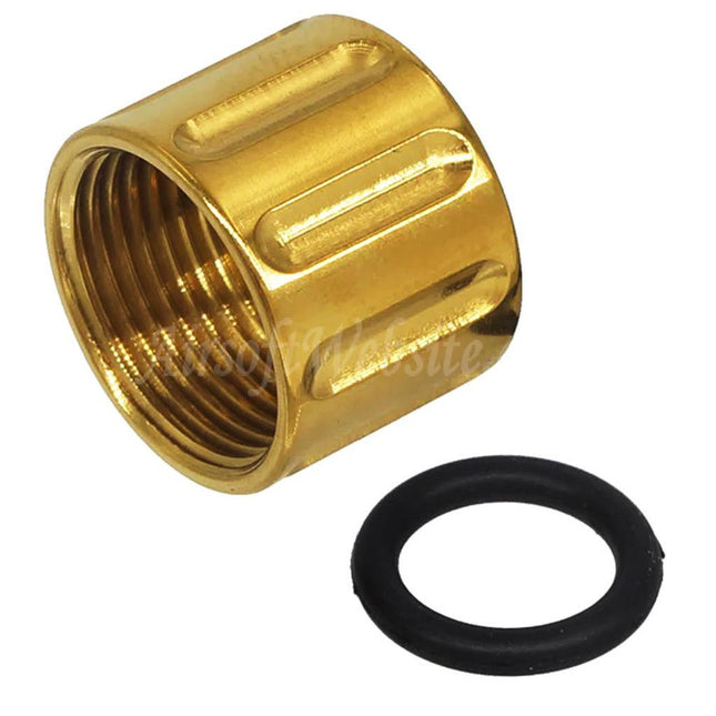 5KU Vertical Knurled Thread Protector Barrel Cover For -14mm CCW Counter-clockwise Thread Outer Barrel Pistols Airsoft