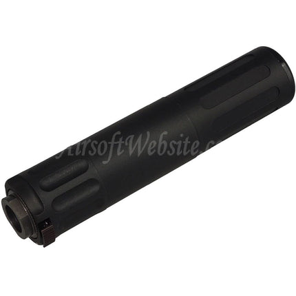 Silencieux QD 5KU 170 mm AAC SR5 avec cache-flamme à 3 broches pour fusils à canon fileté antihoraire -14 mm CCW Airsoft