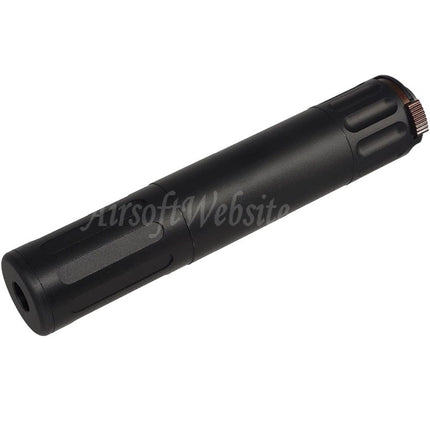 Silencieux QD 5KU 195 mm AAC SR7 avec cache-flamme à 3 broches pour fusils à canon fileté antihoraire -14 mm CCW Airsoft