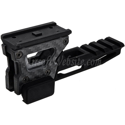 Support optique modulaire Revanchist Airsoft 2,26 pouces V2 pour monture T2 et élévateur pour appareils laser