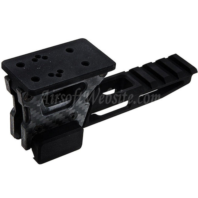 Support optique modulaire Revanchist Airsoft 2,26 pouces V2 pour viseur point rouge amphibie RMR Docter et élévateur pour appareils laser, noir
