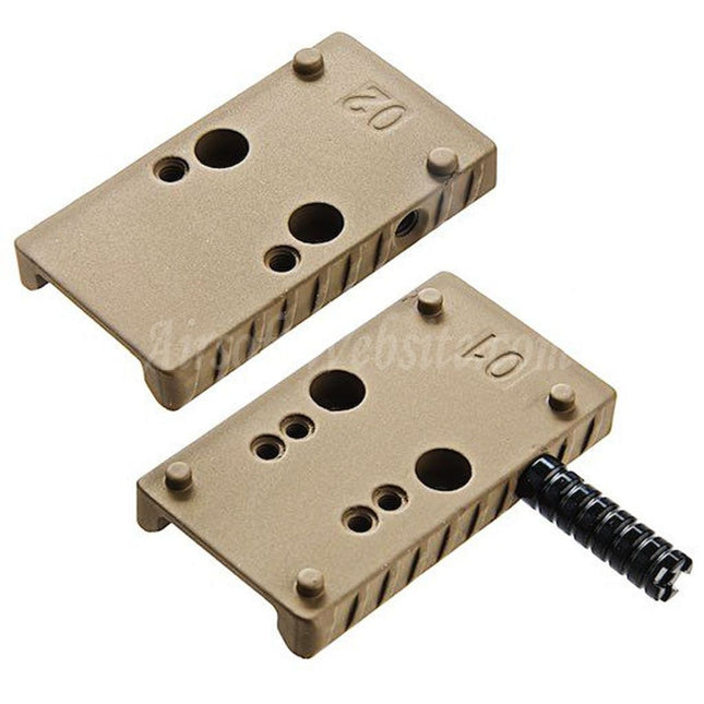 Cybergun Fiber Optic Plate with Charging Handle For Cybergun CANiK TP9 Series GBB Pistols Airsoft