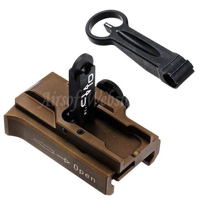 Guns Modify GM CNC Aluminum 416 A5 Style Quick Detach Flip-Up Sight For Tokyo Marui M4 Series MWS GBB Rifles Airsoft