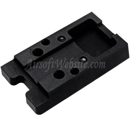 Plaque de point rouge en aluminium CNC Revanchist Airsoft, montage haut pour pistolets GBB Novritsch série SSP5
