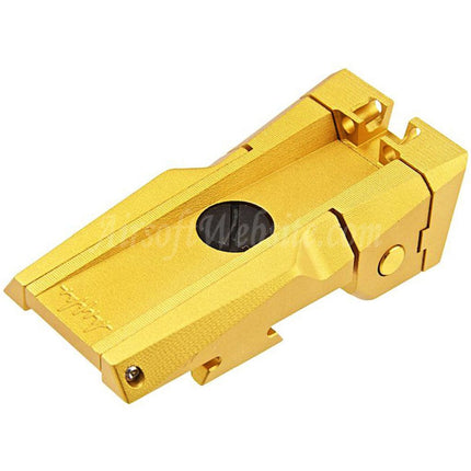 Mire arrière en fibre optique en aluminium CNC Dr. Black pour pistolets Tokyo Marui Hi-Capa série 5.1 GBB Airsoft