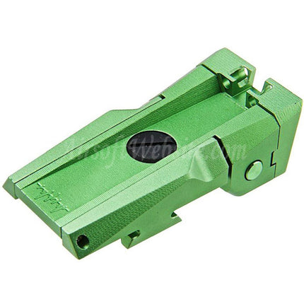 Mire arrière en fibre optique en aluminium CNC Dr. Black pour pistolets Tokyo Marui Hi-Capa série 5.1 GBB Airsoft
