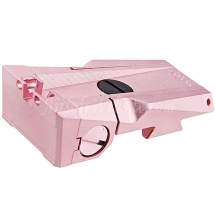 Mire arrière en fibre optique en aluminium CNC Dr. Black pour pistolets Tokyo Marui Hi-Capa série 5.1 GBB Airsoft