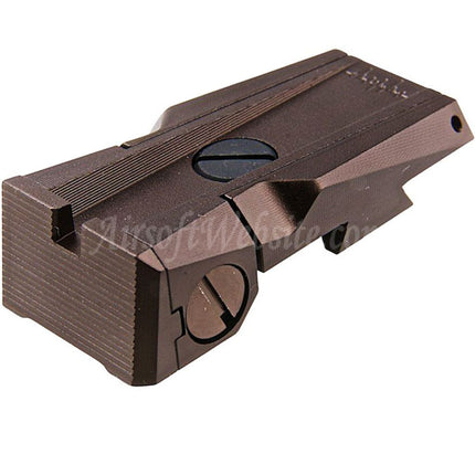 Dr. Black – vue arrière en aluminium CNC, pour pistolets Airsoft Tokyo Marui hi-capa série 5.1 GBB