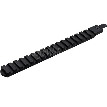 VFC CNC Aluminum 210mm M1913 20mm Picatinny Top Rail with Adaptor For Cybergun FNC GBB Rifles Airsoft Black