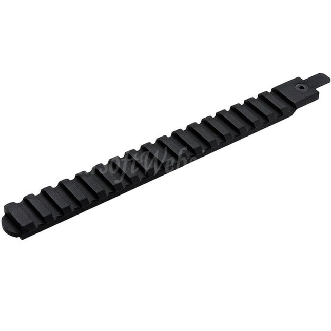Rail supérieur Picatinny VFC en aluminium CNC 210 mm M1913 20 mm avec adaptateur pour fusils Cybergun FNC GBB Airsoft, noir