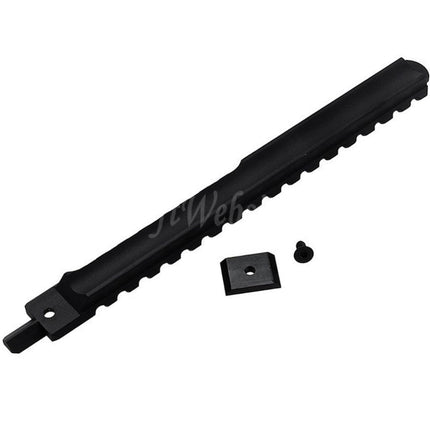 VFC CNC Aluminum 210mm M1913 20mm Picatinny Top Rail with Adaptor For Cybergun FNC GBB Rifles Airsoft Black