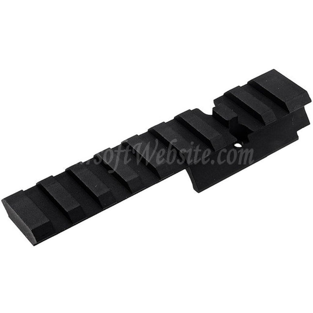 Rail Picatinny Novritsch 100 mm à 9 emplacements pour pistolets GBB SSP5 (version 6"), noir