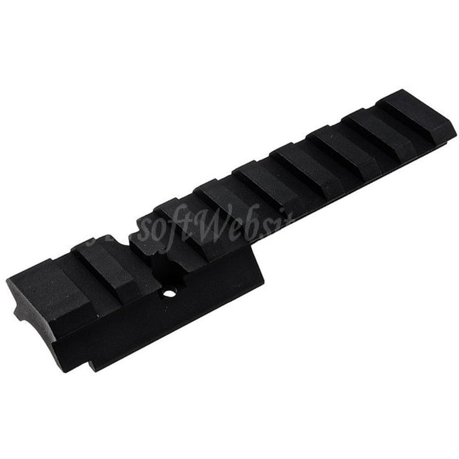 Rail Picatinny Novritsch 100 mm à 9 emplacements pour pistolets GBB SSP5 (version 6"), noir