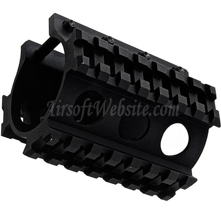 Rail suppresseur Picatinny LCT 3 côtés 75 mm 7 emplacements 20 mm pour fusils AS VAL VSS série Airsoft noir
