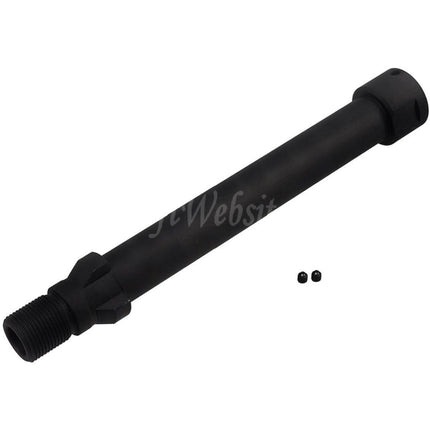 BBT 142mm CNC Steel Outer Barrel -14mm CCW Counter-clockwise Thread For Maruyama SCW-9 PRO-G Series GBB SMG Rifles Airsoft Black