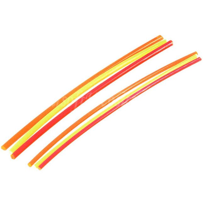 BBT 6pcs 1.5mm 2mm Fiber Optic Rod Green Red Orange