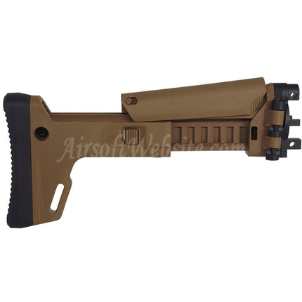 5KU ACR Style 7-Positions Side Folding Retractable Stock For Umarex VFC MP5K Series GBB Rifles Airsoft