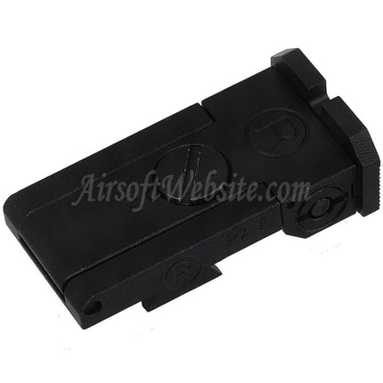 Mire arrière 5KU en aluminium CNC style Bo-Mar pour pistolets GBB WE (WE-TECH) Tokyo Marui Hi-Capa Series Airsoft