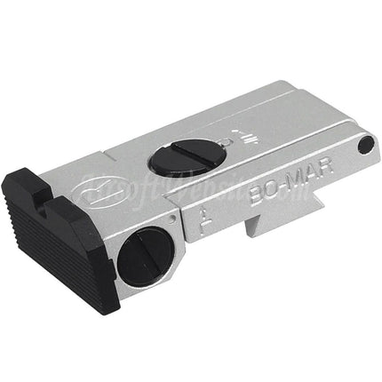 Mire arrière 5KU en aluminium CNC style Bo-Mar pour pistolets GBB WE (WE-TECH) Tokyo Marui Hi-Capa Series Airsoft