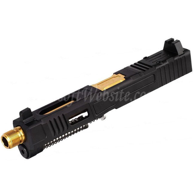 Ensemble complet de canon supérieur à glissière en aluminium CNC VFC Fowler Industries MKII pour pistolets Elite Force VFC G17 Gen5 GBB Airsoft noir