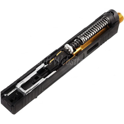 Ensemble complet de canon supérieur à glissière en aluminium CNC VFC Fowler Industries MKII pour pistolets Elite Force VFC G17 Gen5 GBB Airsoft noir
