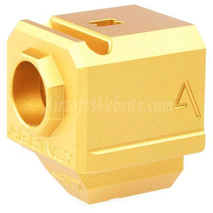 RWA Agency Arms Compensateur 417 à port unique - Filetage antihoraire 14 mm CW/CCW - Convient aux pistolets Airsoft GBB de série G