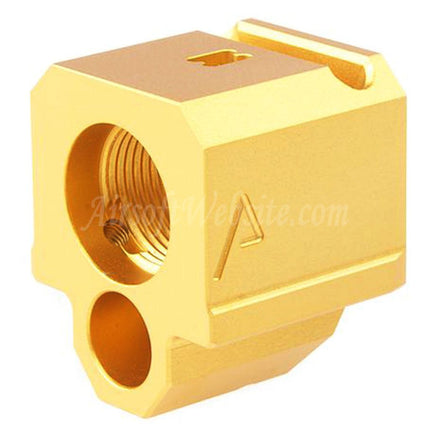 RWA Agency Arms Compensateur 417 à port unique - Filetage antihoraire 14 mm CW/CCW - Convient aux pistolets Airsoft GBB de série G