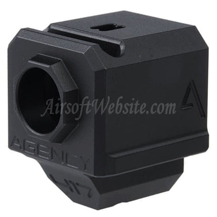RWA Agency Arms Compensateur 417 à port unique - Filetage antihoraire 14 mm CW/CCW - Convient aux pistolets Airsoft GBB de série G