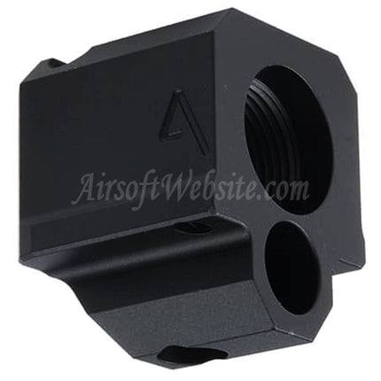 RWA Agency Arms Compensateur 417 à port unique - Filetage antihoraire 14 mm CW/CCW - Convient aux pistolets Airsoft GBB de série G