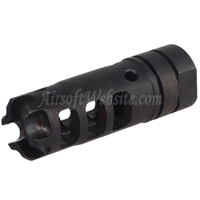 5KU 65mm Dragon DGN556B Style Flash Hider For -14mm CCW Counter-Clockwise Thread Barrel Rifles Airsoft Black