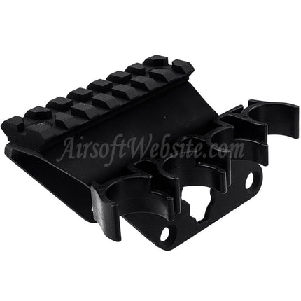 Support de lunette de visée APS 7 emplacements 20 mm avec porte-cartouches 4x pour fusil de chasse APS série CAM870 Airsoft