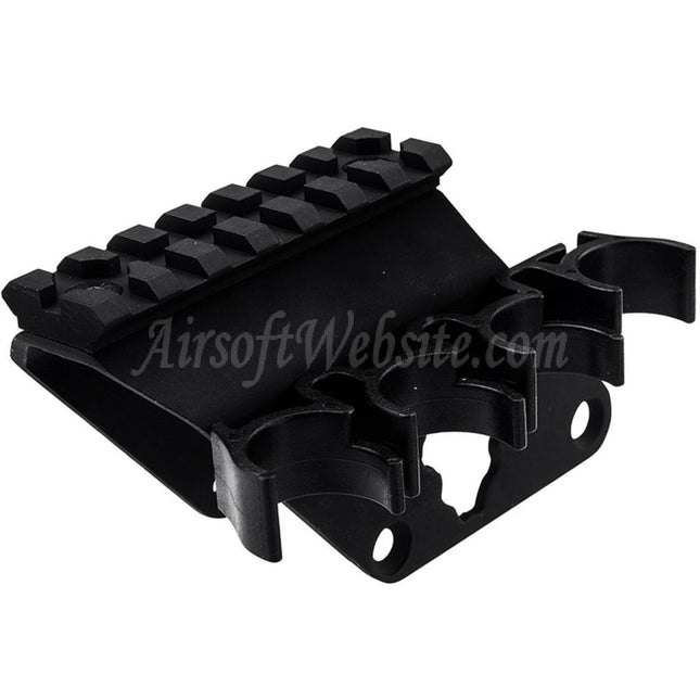 APS 7-Slots 20mm Top Rail Scope Mount with 4x Cartridge Shell Holder For APS CAM870 Series Shotgun Airsoft
