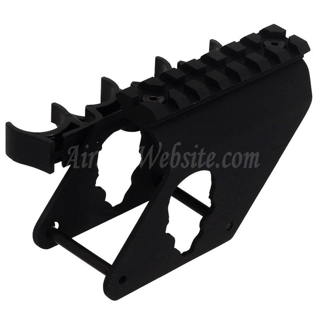 APS 7-Slots 20mm Top Rail Scope Mount with 4x Cartridge Shell Holder For APS CAM870 Series Shotgun Airsoft