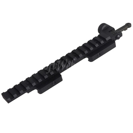 CYMA CGS KAC Style 556 Riser Flip-Up Sight Extended Top Rail Scope Mount Set For 20mm picatinny Rail
