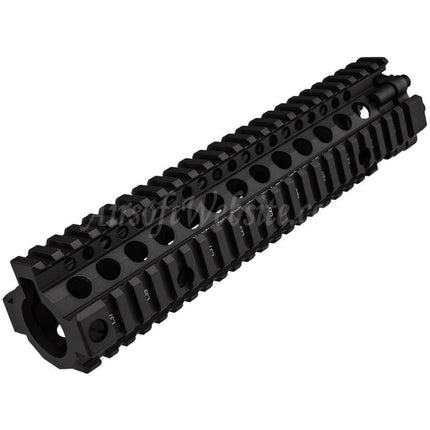 CYMA 241mm Aluminum MK18 Style RAS Handguard Rail System For M4 M16 Series AEG Rifles Airsoft Black