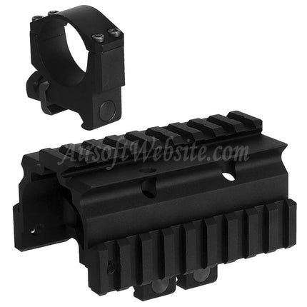 CYMA CGS KXC Style NADS Mount Top Side Rail with 30mm Scope Ring For 20mm Picatinny Rail